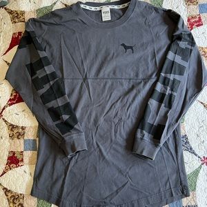 VS PINK oversized long sleeve tee